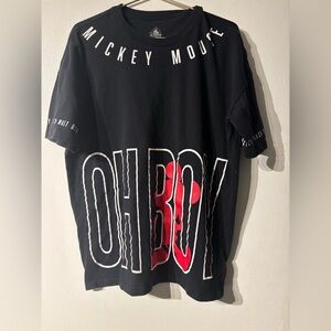 Disney Parks Mickey Mouse Black Red Graphic T-Shirt Adult Medium
